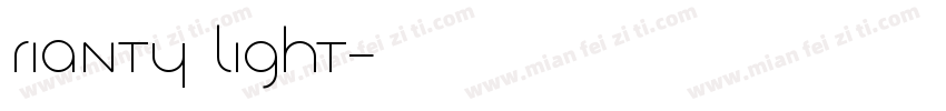 Rianty Light字体转换